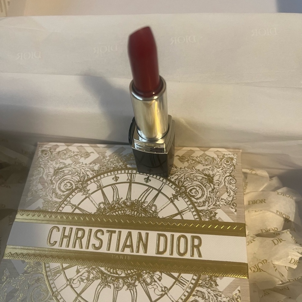 Dior Rouge Lipstick with Gold and Silver Accents rouge number 720